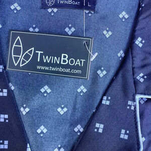Twin Boat Navy Pajama Set